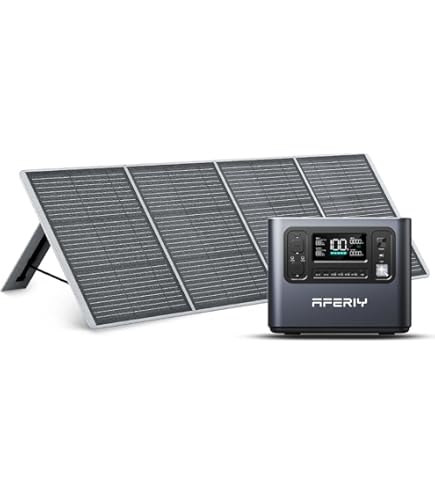 Amazon.co.jp: AFERIY ポータブル電源 1248Wh ソーラーパネル